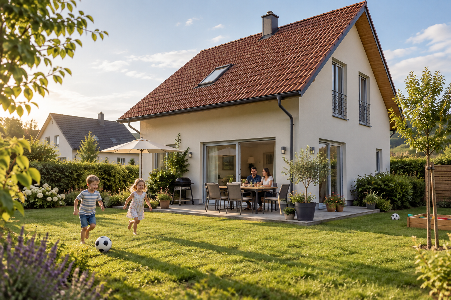 Familienhaus mit Garten und Terrasse